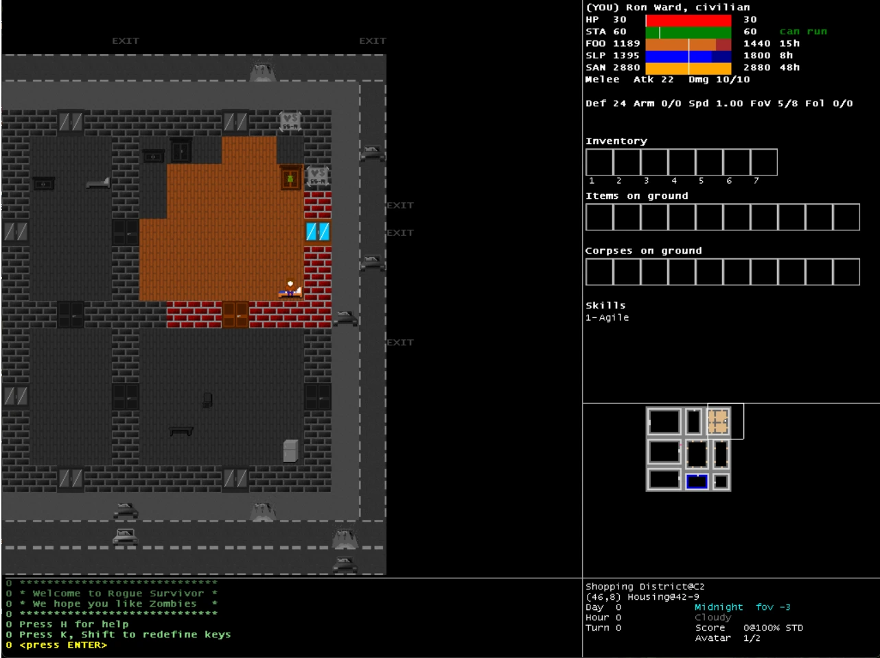 Gameplay screenshot of the original C# WinForms version.